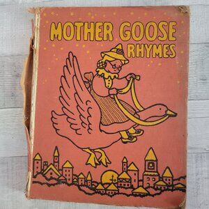 Vintage Mother Goose Rhymes Hardcover Book Illustrated By Margot Austin